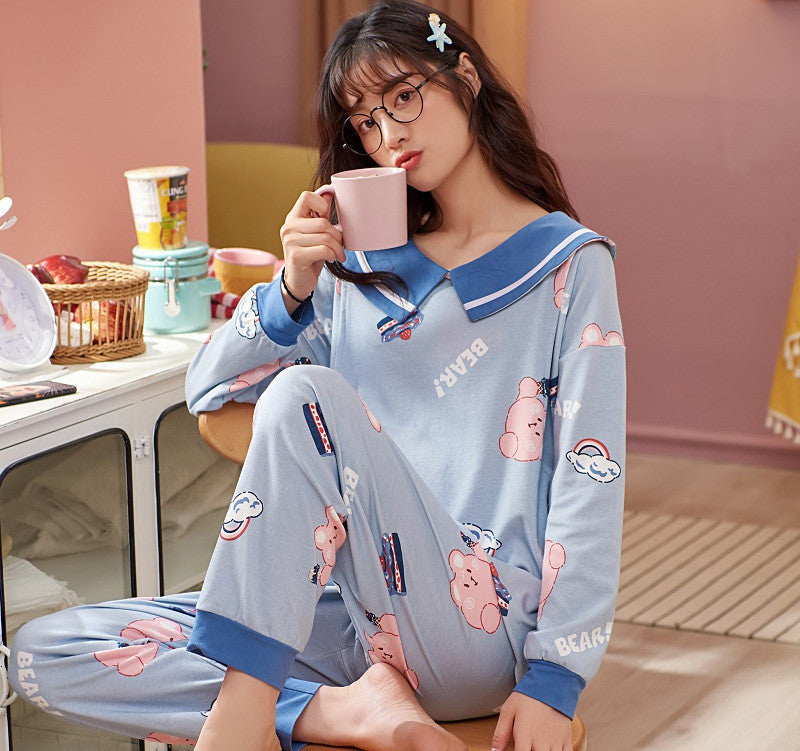 Autumn And Winter Home Clothes Loose pajamas for women