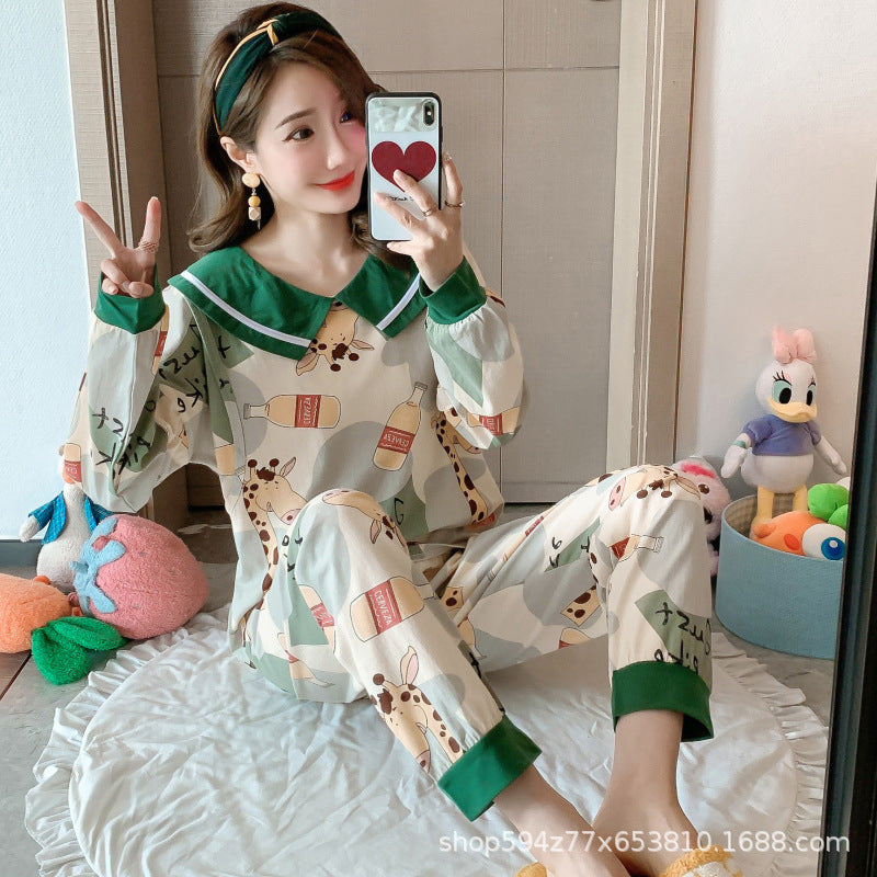 Autumn And Winter Home Clothes Loose pajamas for women