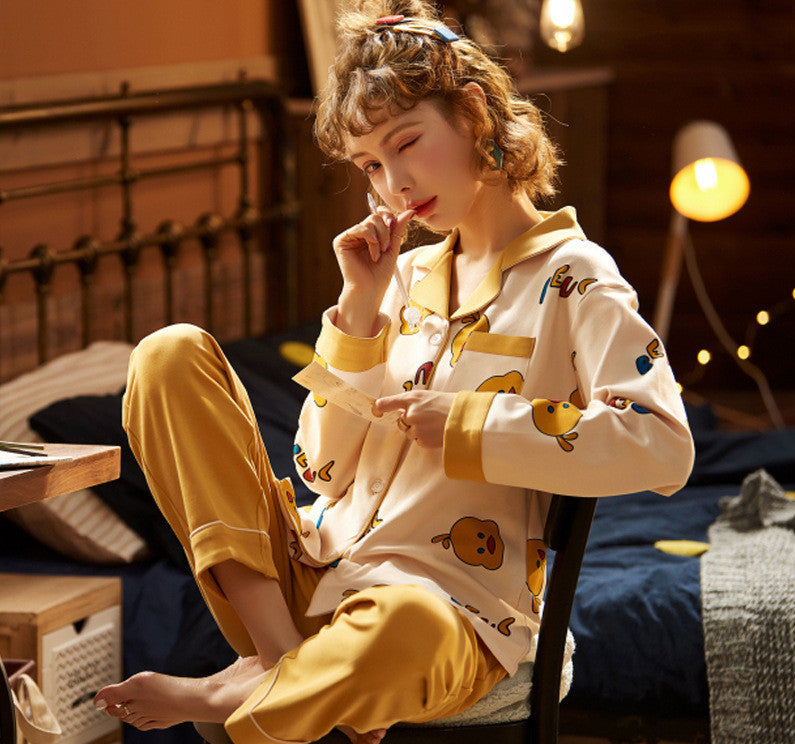 Autumn And Winter Home Clothes Loose pajamas for women