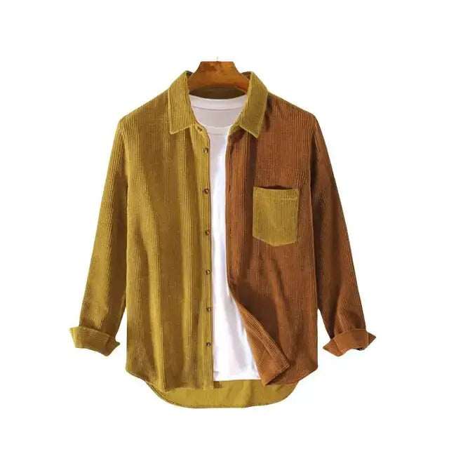 Cargo Corduroy Men's Long Sleeve Shirt
