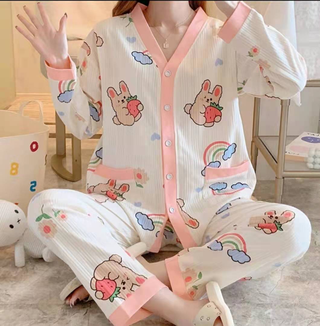 Autumn And Winter Home Clothes Loose pajamas for women